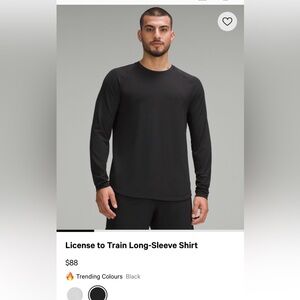 Lululemon License to Train Long-Sleeve Shirt